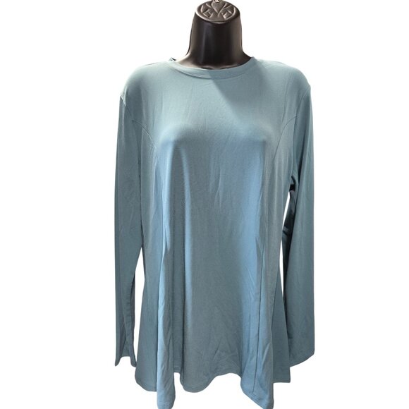 Zenana Long Sleeve Top Buttery Soft Womens Large  Stretch - Picture 1 of 8
